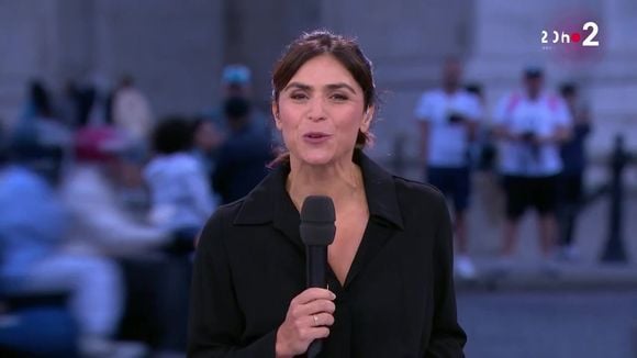 Sonia Chironi à la présentation du "20 Heures" de France 2 le vendredi 30 août 2024.