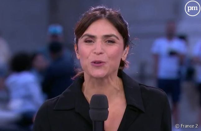 Sonia Chironi à la présentation du "20 Heures" de France 2 le vendredi 30 août 2024.