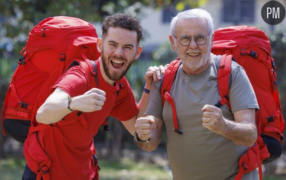 Axel et son grand-père Jean-Claude, participants de la saison 19 de "Pékin Express" sur M6