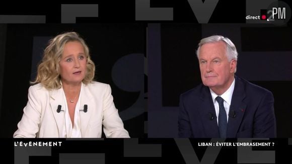 Michel Barnier face à Caroline Roux sur France 2 ce jeudi 3 octobre 2024.