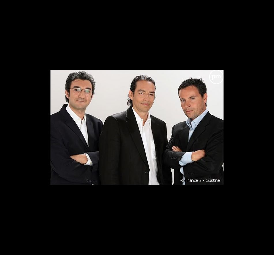 Laurent Jaoui, Denis Balbir et Thierry Clopeau présentent "France 2 Foot" sur France 2
