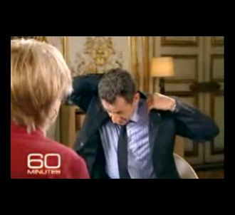 Nicolas Sarkozy, en interview pour la chaîne CBS.