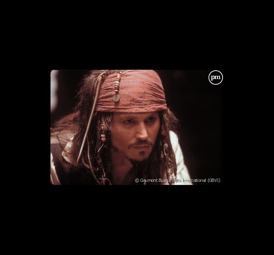 Johnny Depp dans "Pirates des Caraïbes, la malédiction du Black Pearl".