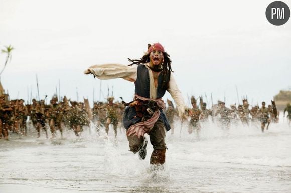 Johnny Depp dans "Pirates des Caraïbes, le secret du coffre maudit"