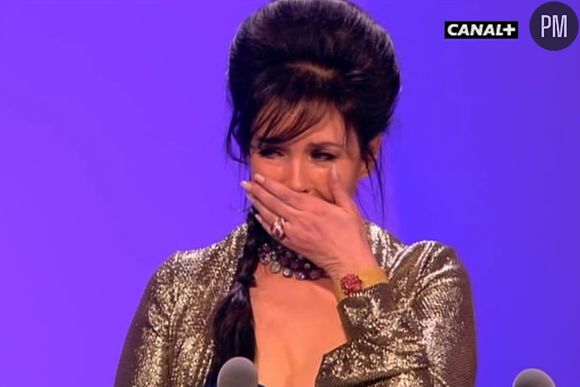 Isabelle Adjanie émue aux larmes lors de la 35e nuit des César le 27 février 2010