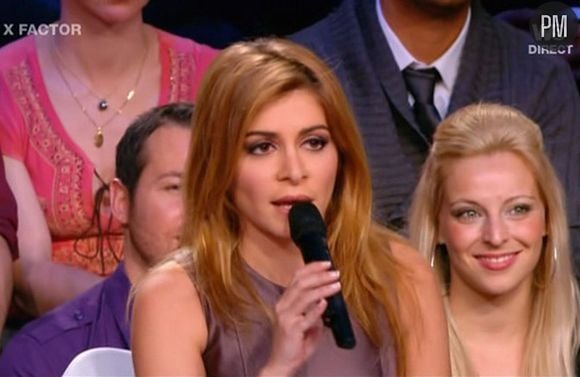 Julie Zenatti sur le plateau de "X-Factor"