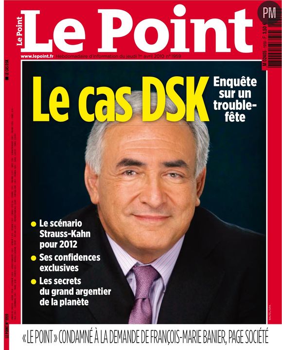 Le Une du Point daté du 1er avril 2010.