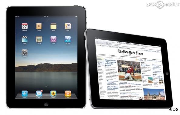 Apple iPad sur la page d accueil et le New York Times
