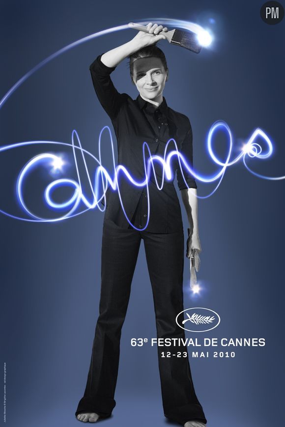 Affiche du 63ème Festival de Cannes avec Juliette Binoche