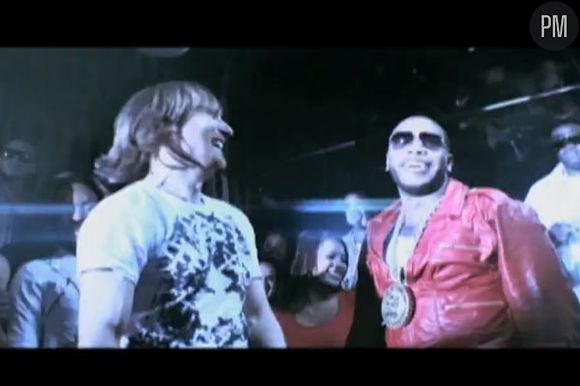 David Guetta et Flo Rida dans le clip "Club Can't Handle Me"