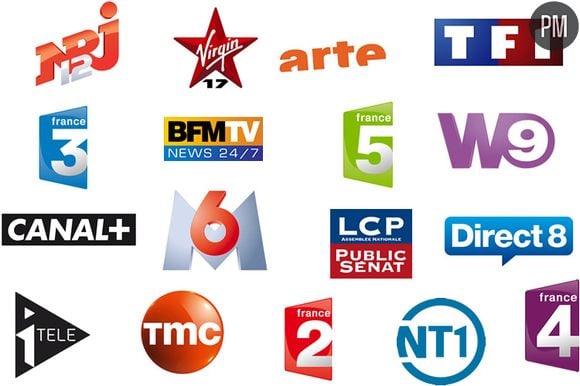 Les logos de la TNT gratuite.