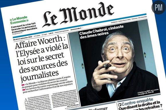 La Une du "Monde" daté du 14 septembre 2010.