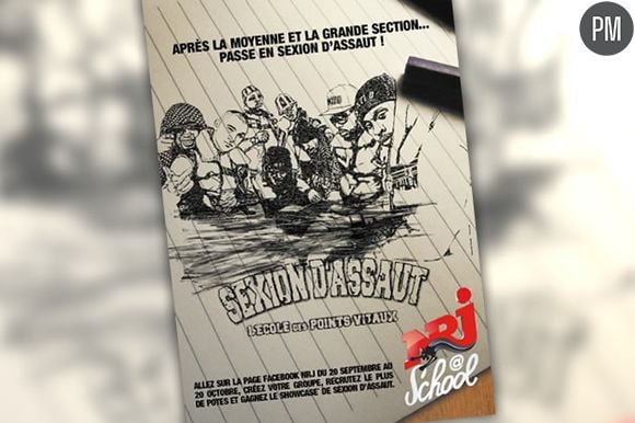 La pub "NRJ School" avec Sexion d'Assaut (septembre 2010).