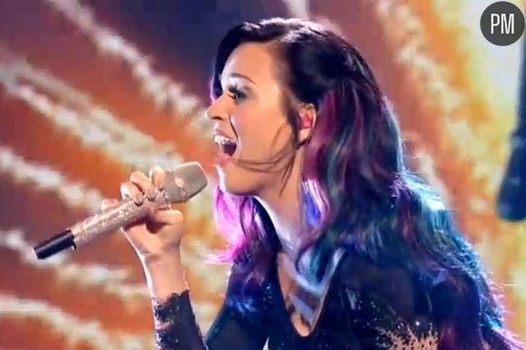 Katy Perry sur le plateau de "The X Factor"