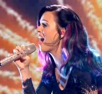 Katy Perry sur le plateau de 'The X Factor'