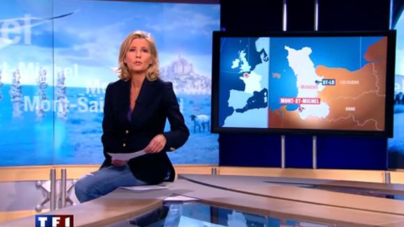 Claire Chazal "désolée" d'avoir porté un jean pour présenter le JT