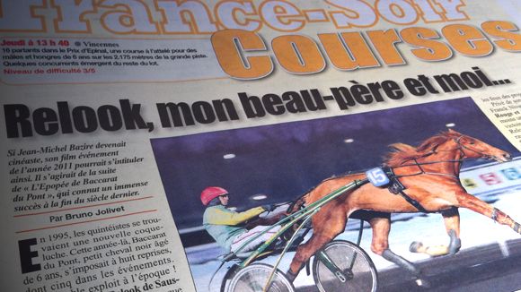 Le cahier "Courses" de France Soir en sursis