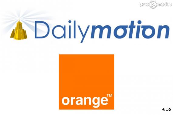 Les logos de Dailymotion et Orange