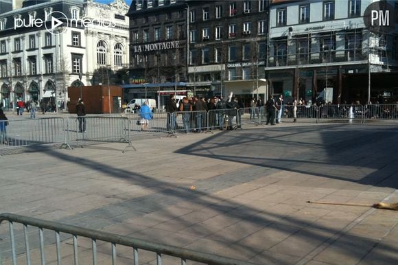 Une heure après le départ des manifestants. Place de Jaude, Clermont-Ferrand.