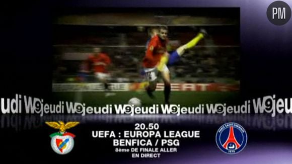 Le match PSG/Benfica diffusé sur W9