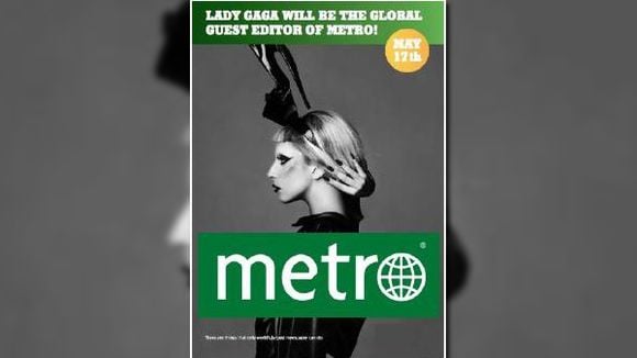 Lady Gaga rédactrice en chef de tous les "Métro" du monde