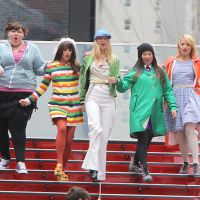 Découvrez les images du tournage de "Glee" à Times Square à New York !