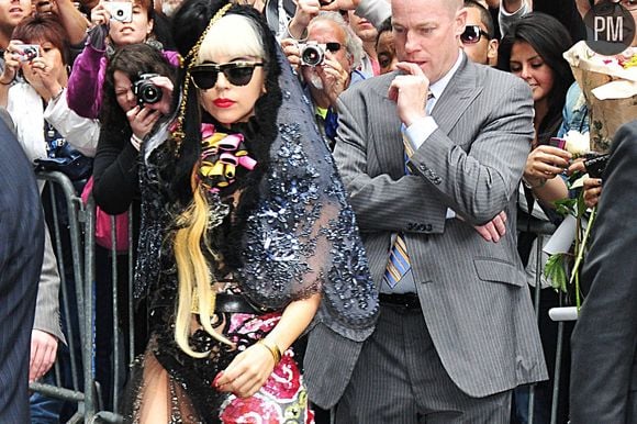 Lady Gaga présente son nouvel album à New York le 23 mai 2011.