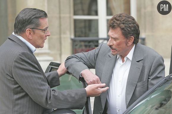 Johnny Hallyday et Jean-Claude Camus, en 2005.