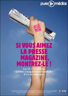 Campagne de promotion pour la presse magazine, juin 2011