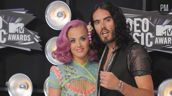 Katy Perry et Russell Brand lors des "MTV Video Music Awards 2011"