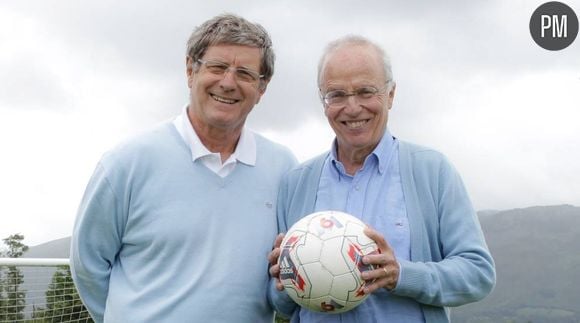 Jean-Michel Larqué et Thierry Roland