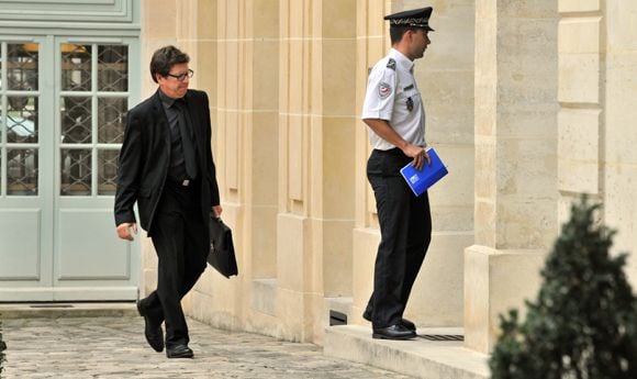 Des policiers au domicile de DSK et Anne Sinclair, le 7 septembre 2011.