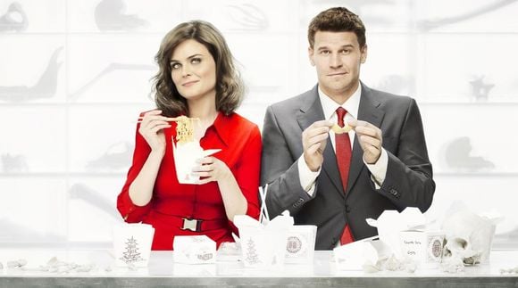 Emily Deschanel et David Boreanaz dans "Bones"