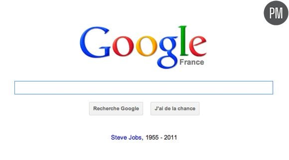 La page d'accueil de Google.