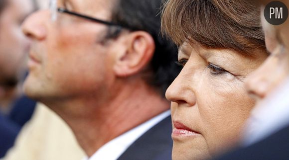 Martine Aubry et François Hollande, le 16 octobre 2011.