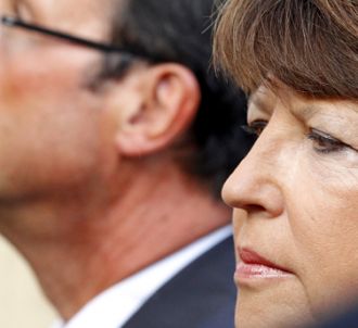 Martine Aubry et François Hollande, le 16 octobre 2011.