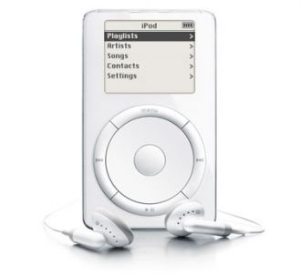 Le premier iPod, lancé en 2001.