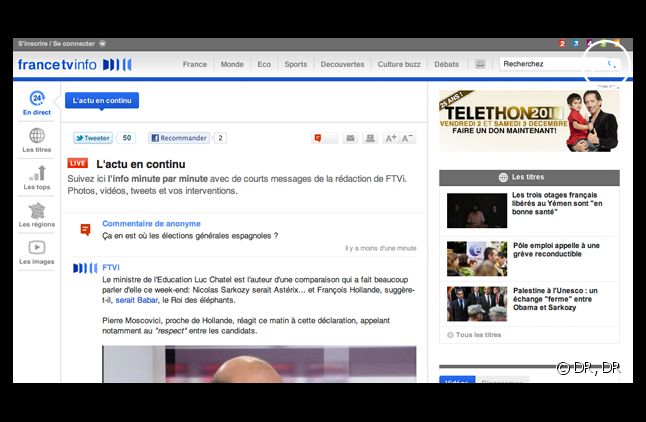 "France TV Info", la nouvelle plateforme info sur le Web de France Télévisions.