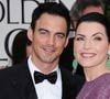 Julianna Margulies et Keith Lieberthal sur le tapis rouge des Golden Globes 2012