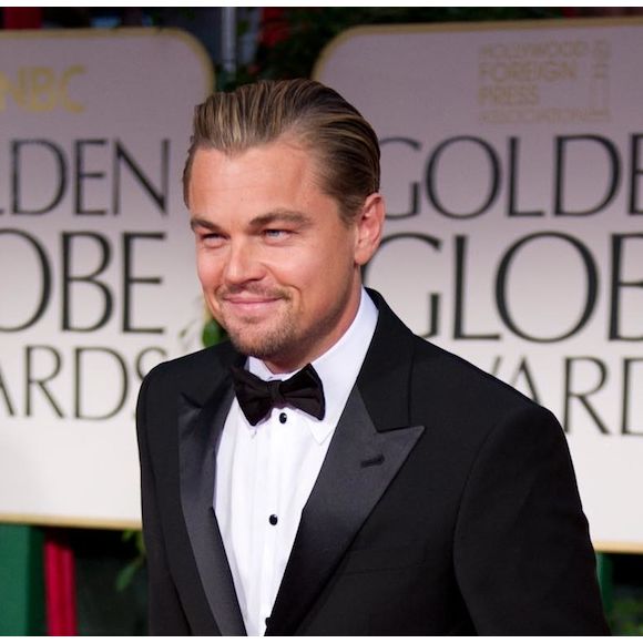 Leonardo DiCaprio sur le tapis rouge des Golden Globes 2012