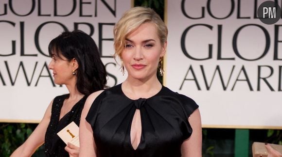 Kate Winslet sur le tapis rouge des Golden Globes 2012