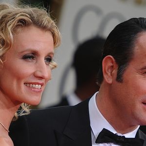 Alexandra Lamy et Jean Dujardin sur le tapis rouge des Golden Globes 2012