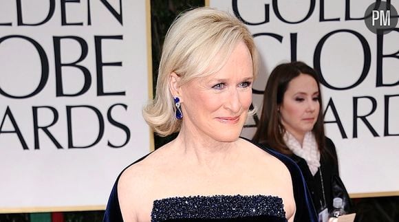 Glenn Close sur le tapis rouge des Golden Globes 2012