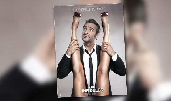 "Les Infidèles" avec Jean Dujardin et Gilles Lellouche.