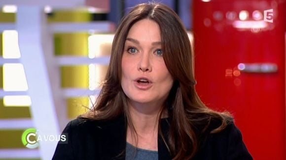 Carla Bruni-Sarkozy dans "C à vous" sur France 5.