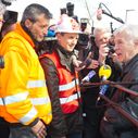 JDC-55 : Guy Bedos rend visite aux salariés d'ArcelorMittal de Florange