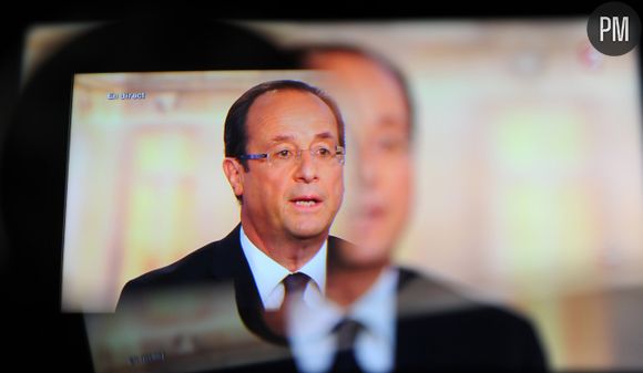 François Hollande, le 2 mai 2012 lors du débat face à Nicolas Sarkozy.