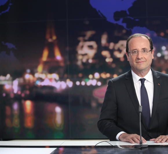 François Hollande, invité du JT de 20 heures de France 2 le 29 mai 2012.