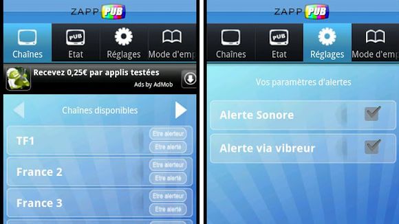 Zapp Pub, l'application qui vous permet de zapper les pub à la télé