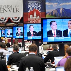 Le débat entre Barack Obama et Mitt Romney.